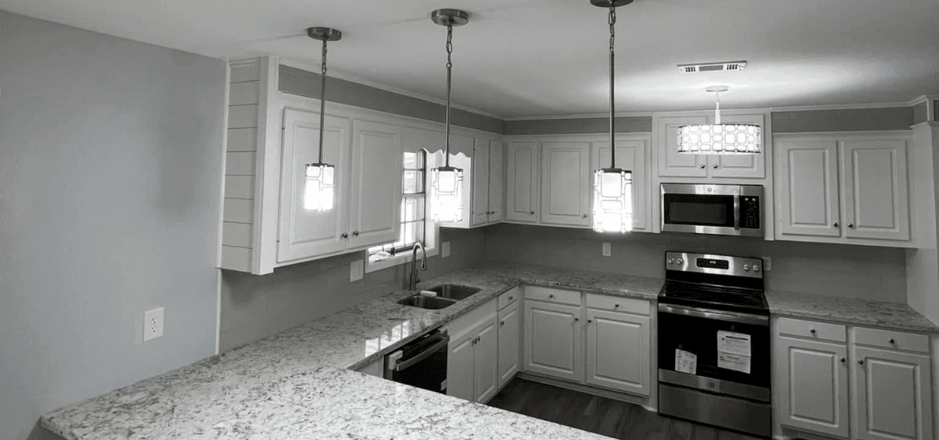 hero new lighting on a kitchen